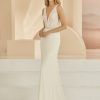 Fit & Flare Brautkleid mit Spitze und Chiffonrock in figurbetonter Silhouette für moderne Bräute