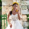Prinzessinnen-Hochzeitskleid mit herzförmigem Ausschnitt, zartem Tüllrock und Schnürung – klassische Silhouette für den großen Tag.